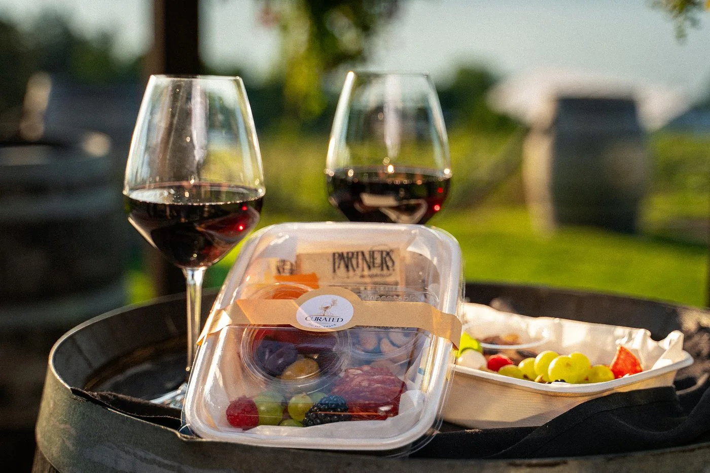 Cheese and wine spread